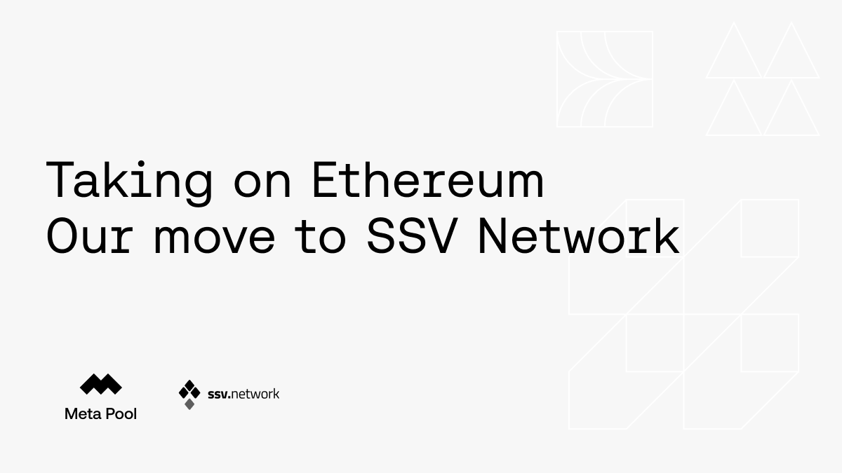 Taking On Ethereum: Our Move to SSV Network